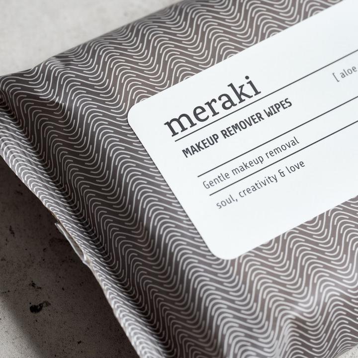 Image du produit Meraki Lingettes démaquillantes, aloe vera, gris chaud/blanc (Chiffons de nettoyage)