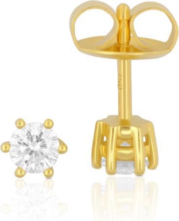 Produktbild Muau Ohrstecker 6-Griff-Fassung (Gelbgold 750)