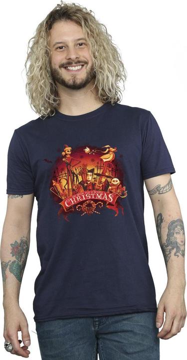 Actual product image Disney Mens The Nightmare Before Christmas Scary Christmas T-Shirt (S)