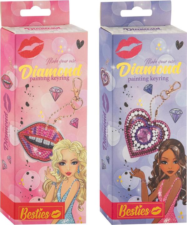 Actual product image Besties Diamond painting keyring making