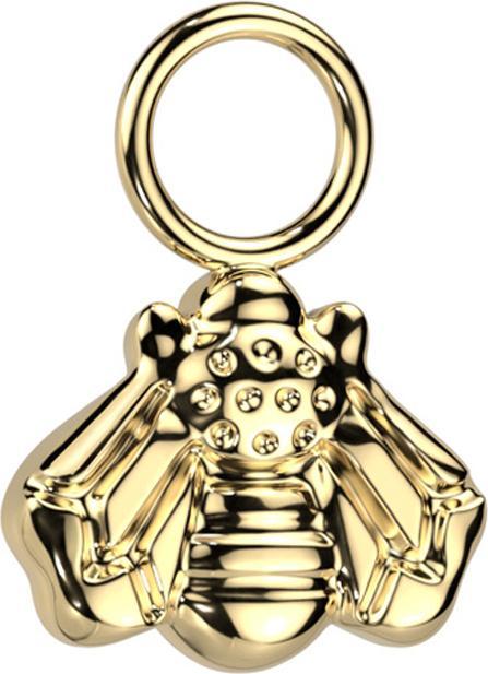 Actual product image Star Piercing Gold-plated bee pendant (Titanium G23, without brass)