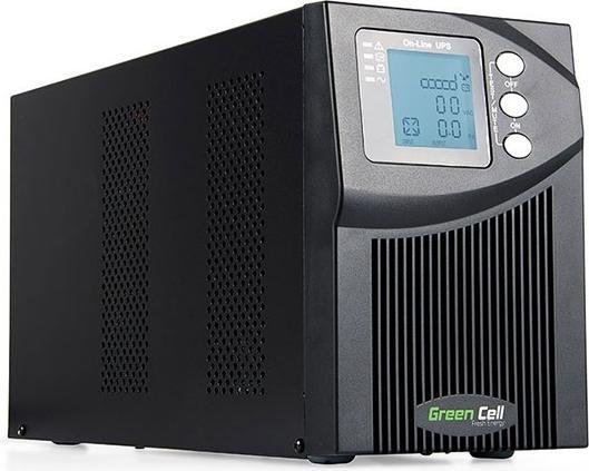 Produktbild GreenCell Online MPII 1000VA Black - Online USV (1000 VA, 900 W, Online-Doppelwandler USV)