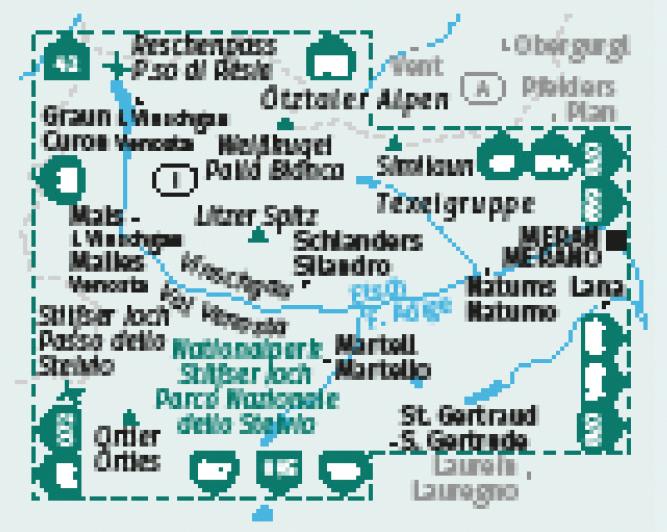 Energy Label Hiking map set 670 Vinschgau / Val Venosta (3 maps) 1:25,000