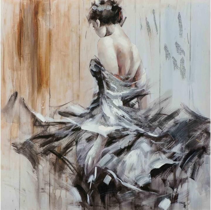 Produktbild imageland Bild Die Dame Im Wehenden Kleid (100 x 100 cm)