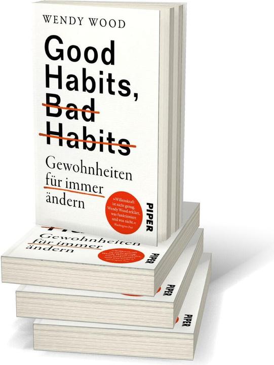 Actual product image Good Habits, Bad Habits – Gewohnheiten für immer ändern (German, Wendy Wood, Heide Lutosch, 2024)