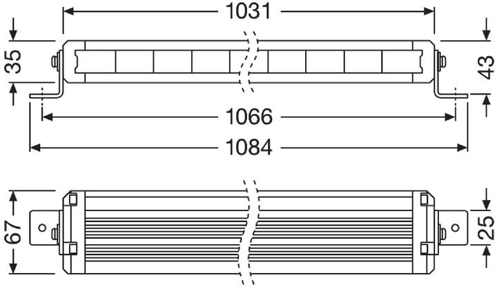 Actual product image Osram LEDriving Lightbar VX1000-CB SM