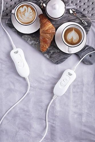 Actual product image Adler AD 7426 Electric blanket Electric bed warmer Fleece, Polyester (150 x 160 cm)