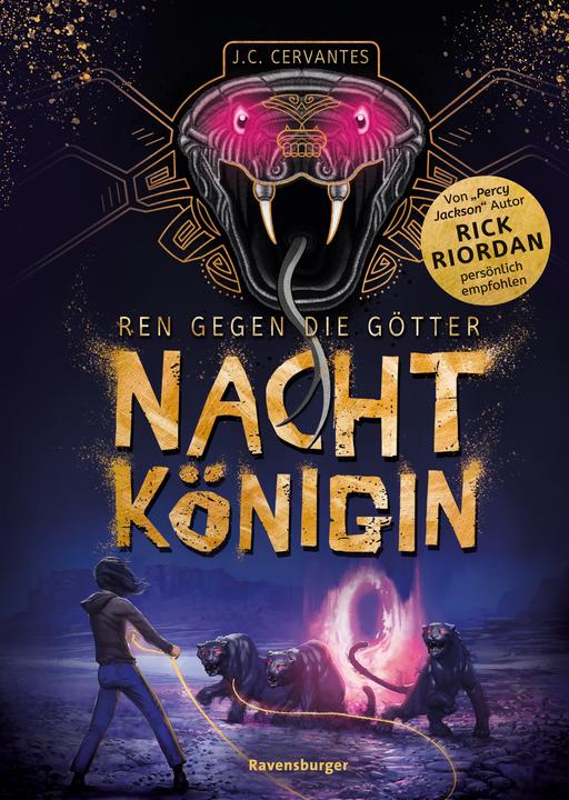 Productafbeelding Ravensburger Ren gegen die Götter, Band 1: Nachtkönigin (Duits, J. C. Cervantes, Catherine Orgass, Rick Riordan, Mirjam Wasmus, Jann Kerntke, 2023)