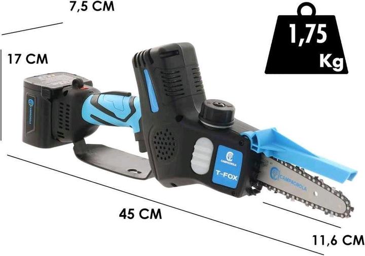 Image du produit Campagnola TFox 2 batteries 21,6 V 4 Ah Cisaille de jardin électrique manuelle sans fil