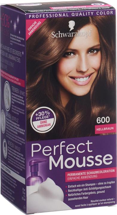 Schwarzkopf Perfect Mousse Schaumcoloration (600 Hellbraun)