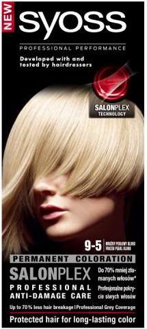 Produktbild Syoss Classic Permanent Coloration Long Lasting Hair Dye 9-5 Frosty Pearl For blonde hair