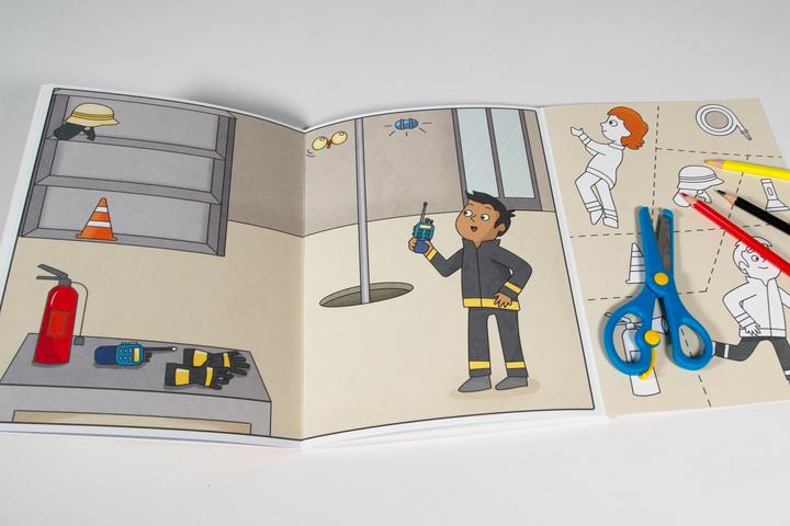 Produktbild Loewe Wir basteln! ab 5 Jahren - Malen, Ausschneiden, Kleben - Feuerwehr und Polizei