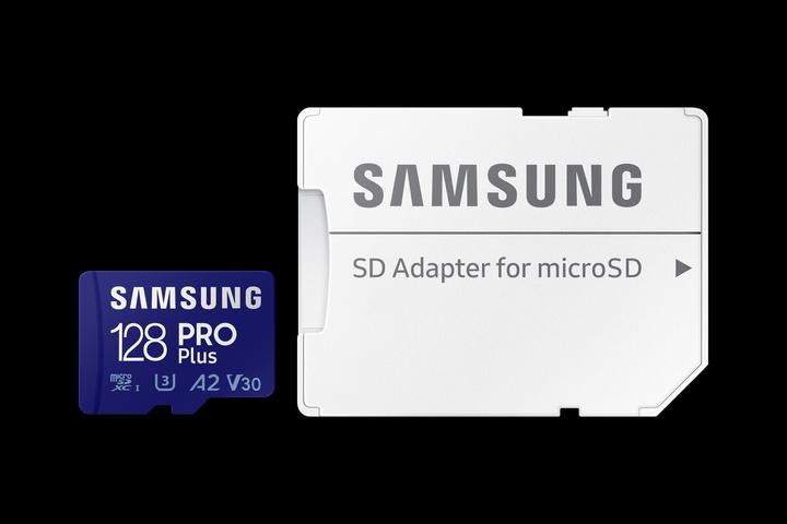 Image du produit Samsung Lecteur de carte SD MicroSD SDXC PRO Plus (128 Go, microSDXC, U3, UHS-I)