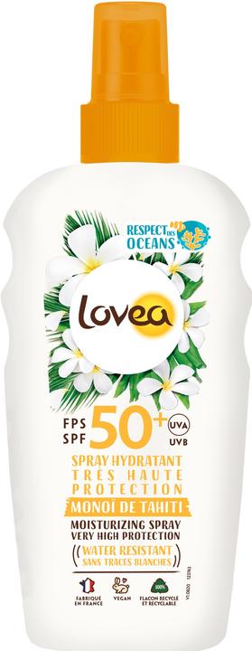 Actual product image Lovea Moisturising spray (Sun spray, SPF 50+, 150 ml, 185 g)