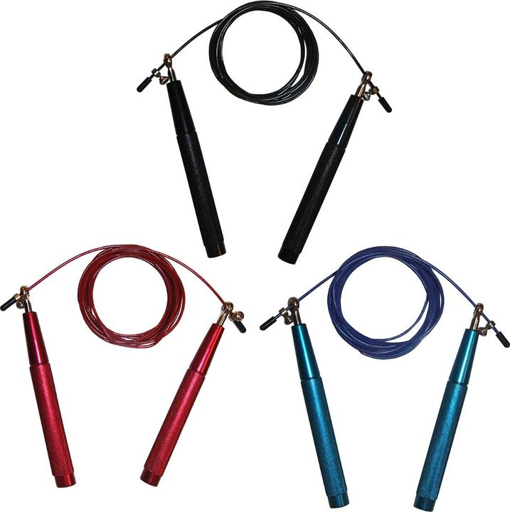 Actual product image Fitness First Pro adjustable steel jumping rope black (304 cm)