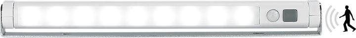 Image du produit Lunartec Rampe lumineuse orientable, détecteur de mouvement, 9 LED SMD blanc lumière du jour