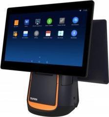 Actual product image Sunmi T2s, 39.6cm (15.6"), VFD, Android, black, orange POS system, retail, touchscreen, capacitive,...