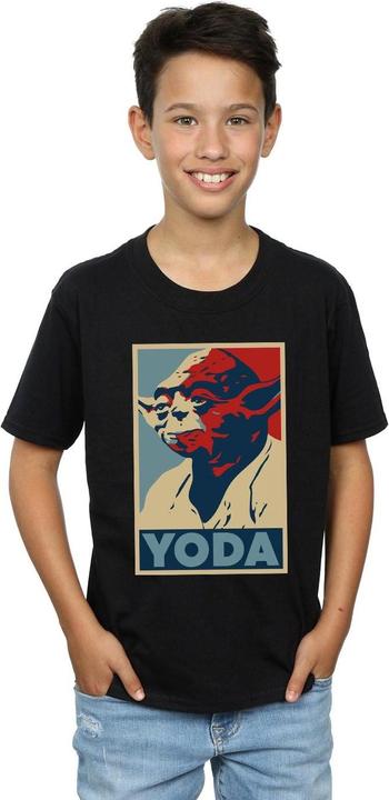 Actual product image Star Wars Boys Yoda Poster T-Shirt (140, 146)