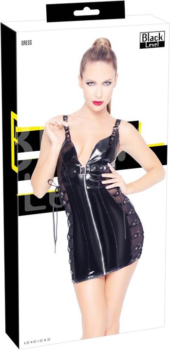 Produktbild Black Level Lack Kleid Schnüre S (S)