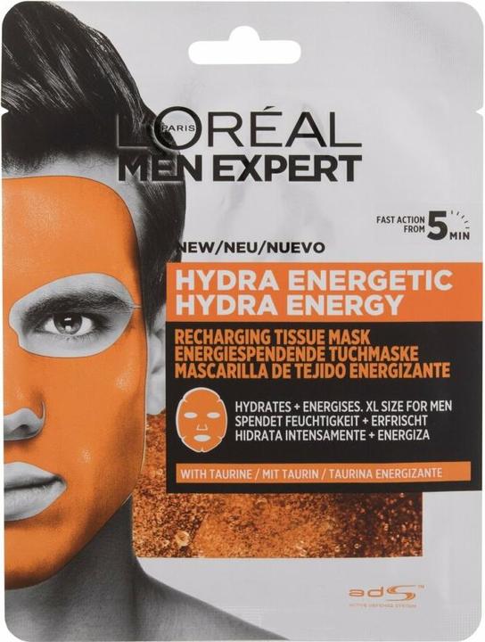 L'Oréal Paris MEN EXPERT hydra energetic mascarilla facial tejido