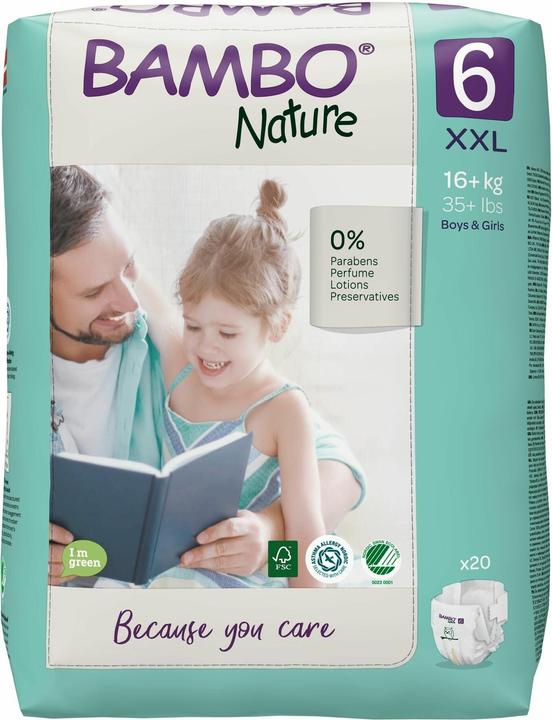 Produktbild Bambo Biowindeln (Gr. 6, Tragepack, 20 Stück)