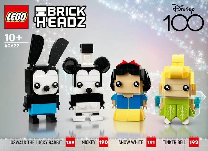 Produktbild LEGO 100-jähriges Disney Jubiläum (40622, LEGO Brickheadz)