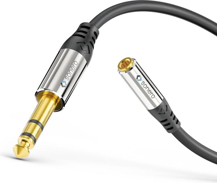 Produktbild Sonero 6,3 mm – 3,5 mm (0.25 m, 6.3mm Klinke (Jack), 3.5mm Klinke (AUX))