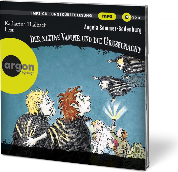 Immagine prodotto Il piccolo vampiro (19) e la notte spaventosa (mp3) (Angela Estate-Bodenburg, Amelie Glienke, Catherine Thalbach, Henrik Albrecht, Dirk Kauffels, Tedesco)