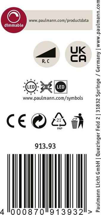 Immagine prodotto Paulmann Apparecchi Spot Aldan (400 lm)