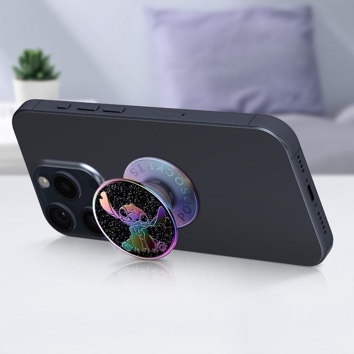 Actual product image PopSockets PopGrip Premium Enamel Oil Slick Stitch