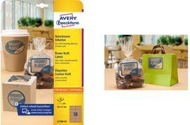 Actual product image Avery Naturbraune Etiketten