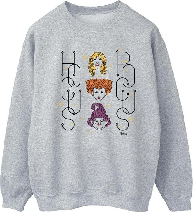 Actual product image Disney Womens/Ladies Hocus Pocus Faces Sweatshirt (M)
