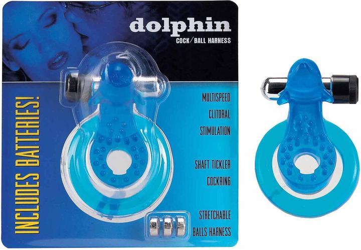 Image du produit Seven Creations Harnais Cock & Ball Dolphin blue