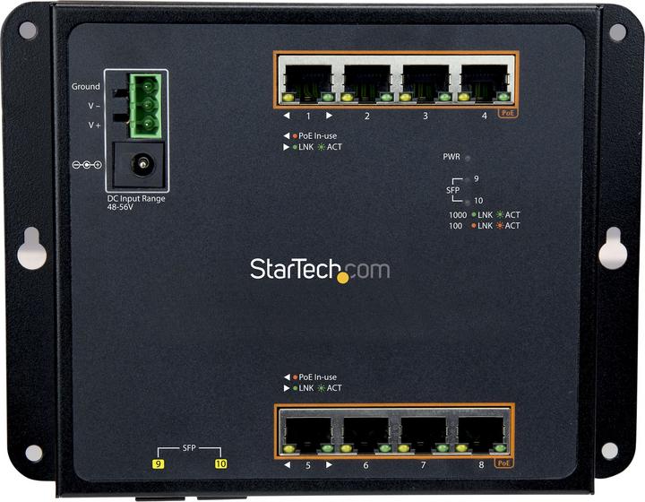 Actual product image StarTech Ethernet Switch 8-Port Poe+ (8 Ports)
