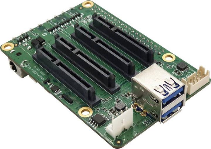 Actual product image Allnet Raspberry 4 SATA HAT Quad NAS Board for Network Storage