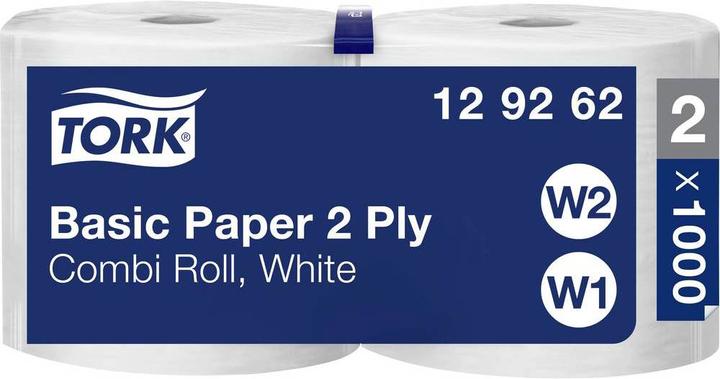 Image du produit Tork Lingettes en papier standard, rouleau combiné W1/2 (2 x)