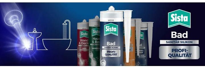 Image du produit Sista Salle de bain Qualité professionnelle Silicone gris argenté (0.46 kg, Gris argenté, 280 ml)