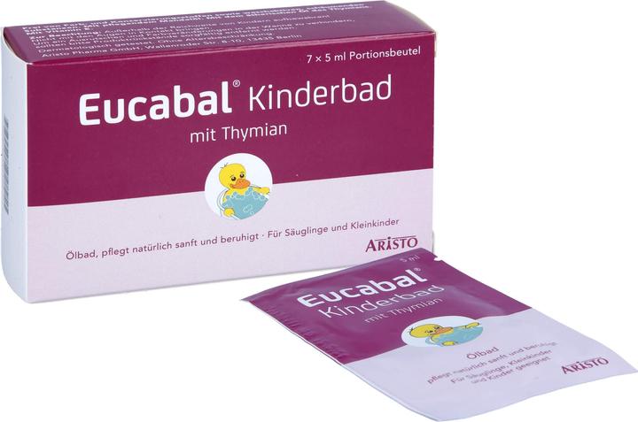 Image du produit Aristo Eucabal Bain pour enfants au thym, 7X5 ml BAD (35 ml, Perle de bain)