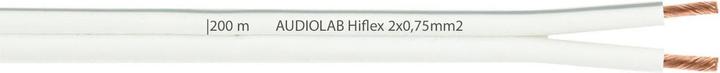 Image du produit Audioraq AUDIOLAB Câble LS Hiflex, 2x0.75mm² blanc (200 m, 0.75 mm²² mm)