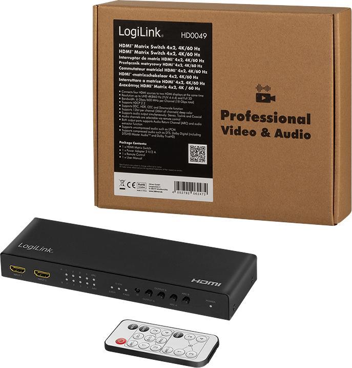 Image du produit LogiLink Commutateur matriciel HDMI