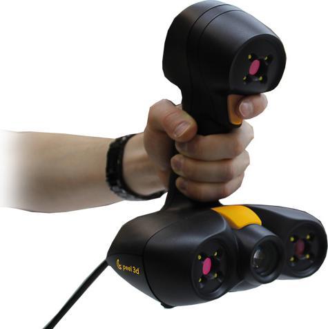 Creaform PEEL2-S 3D Scanner in Rugged Case with Calibration Plate USB/Power Cable Targets 1