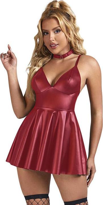 Actual product image Subblime - 955403 DRESS WITH BURGUNDY LEATHER STRAPS L/XL (L)
