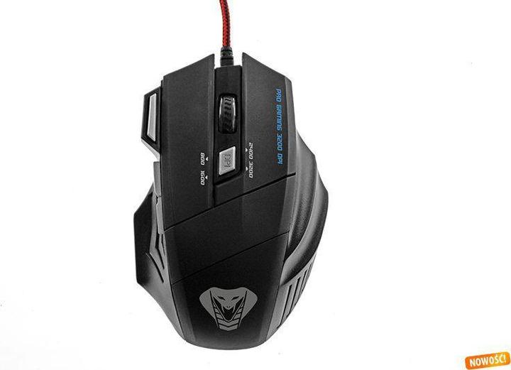 Actual product image Media-Tech Gaming mouse COBRA PRO MT1115, 3200 DPI, black (Cable)