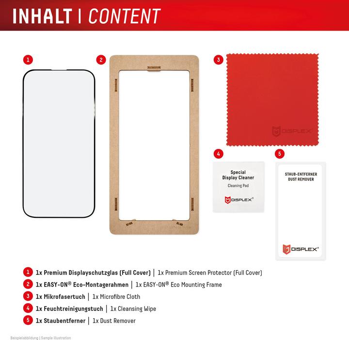 Productafbeelding Displex Real Glass, Full Cover Panzerglas (1 Stuk, Samsung Galaxy S24+, Samsung Galaxy S25+)