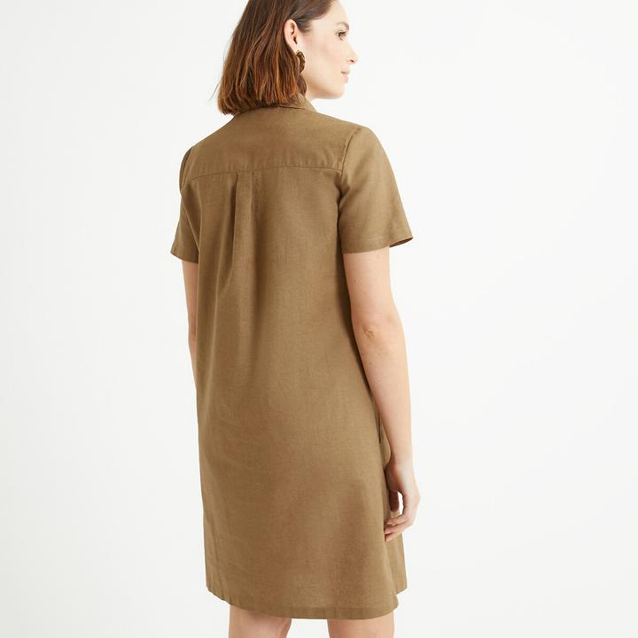 Actual product image Anne Weyburn Half-length dress made from half linen (40)