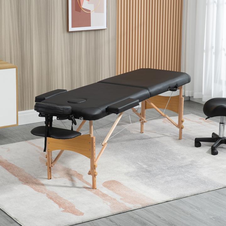 Actual product image Homcom Massage table with headrest and carrying handles