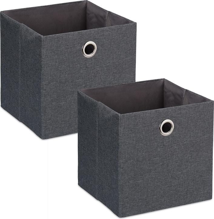 Produktbild Relaxdays 2x Aufbewahrungsbox (30.5 x 30.5 x 30.5 cm, 27 l)