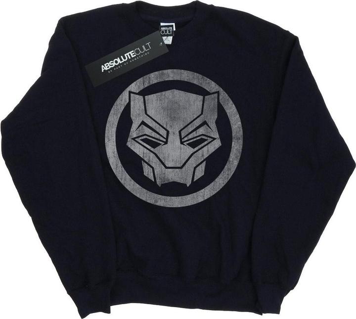 Actual product image Boys Black Panther Distressed Icon Sweatshirt (128)