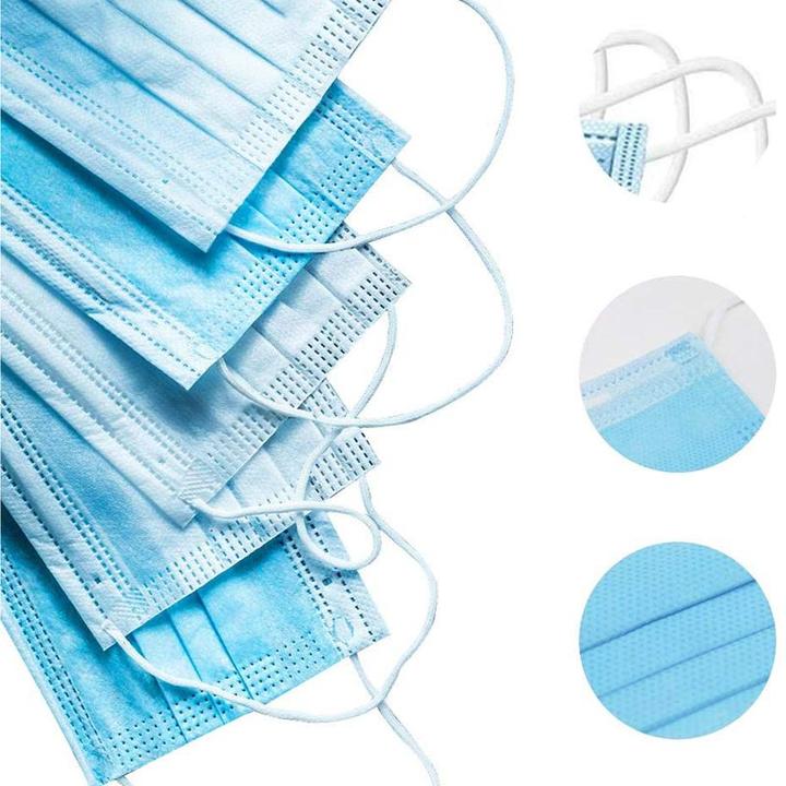 Produktbild Hermex 50 Stück Hygienemasken Gesichtsmasken Nasenmasken Atemmasken (50 x)