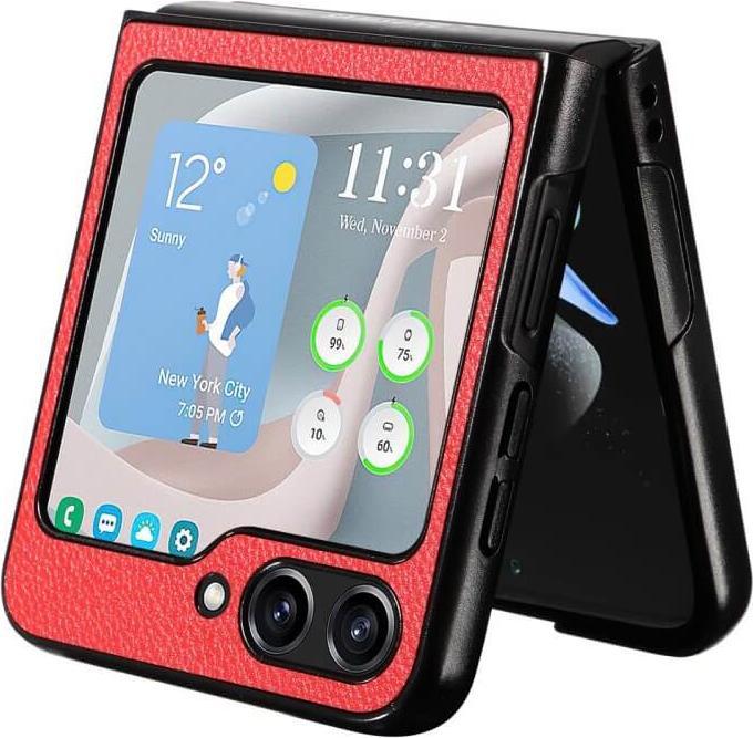 Actual product image Cover-Discount Galaxy Z Flip5 - Hybrid Protective Cover red (Samsung Galaxy Z Flip5)